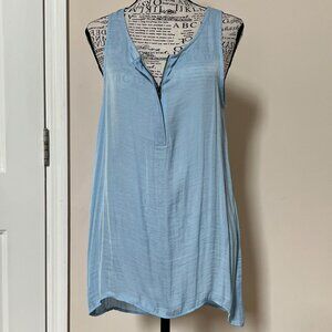 Ro & De Light Blue Sleeveless Top, Size M